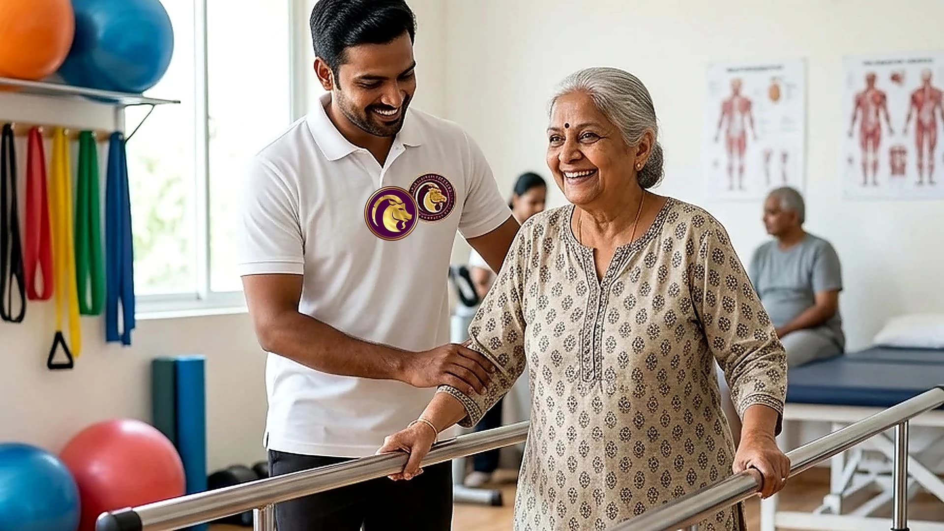 Comprehensive home stroke rehabilitation and functional mobility coaching by an Aries PhysioCare clinician.