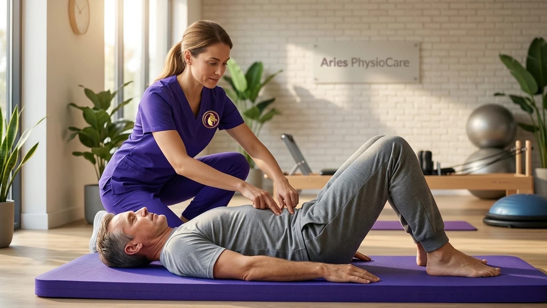 Active spinal conditioning and hydrostatic disc pressure management for degenerative disc disease at Aries PhysioCare.