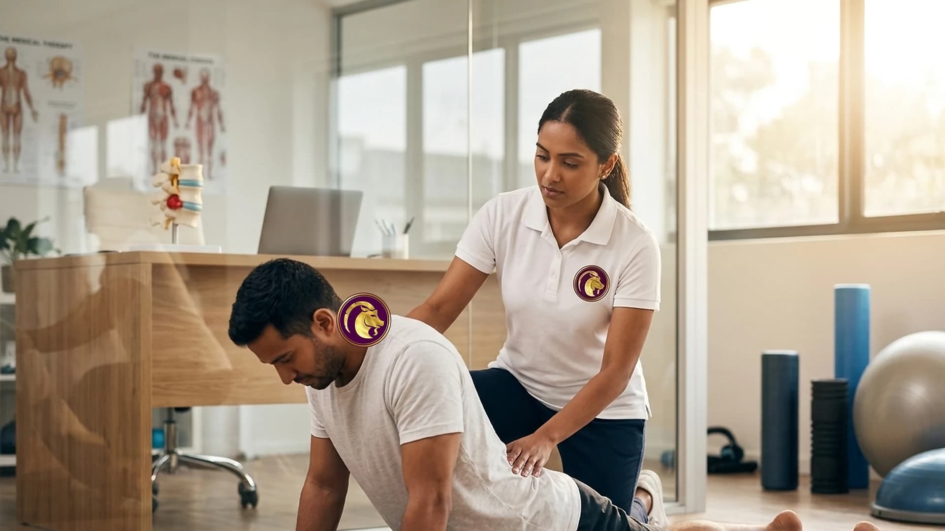 Herniated disc recovery exercises and safe spinal offloading supervised by an Aries PhysioCare spine specialist.
